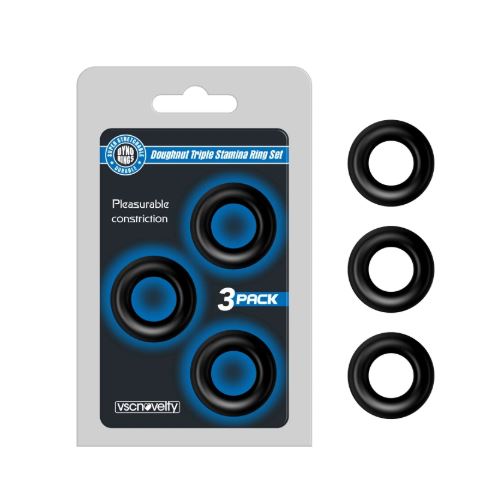 VSC Novelty - Happy Rings Set - Black