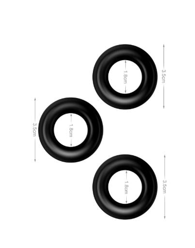 VSC Novelty - Happy Rings Set - Black