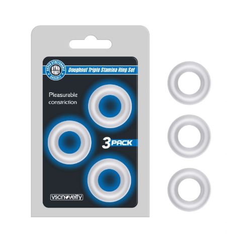 VSC Novelty - Set di Anelli Penieni - Trasparenti