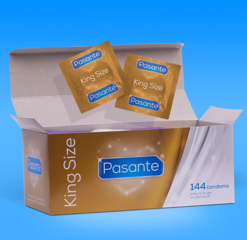 Pasante - King Size XL Condoms - Box of 144 Pieces