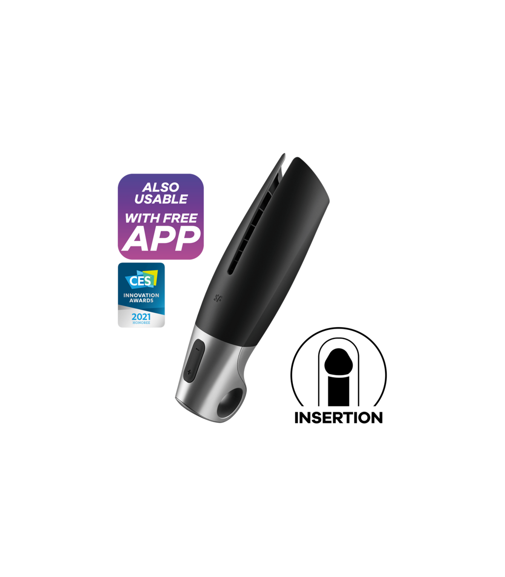 Satisfyer - Masturbatore Power - Controllabile tramite App - Nero