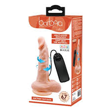 Multi-speed vibrating dildo Barbara Max 7.1"
