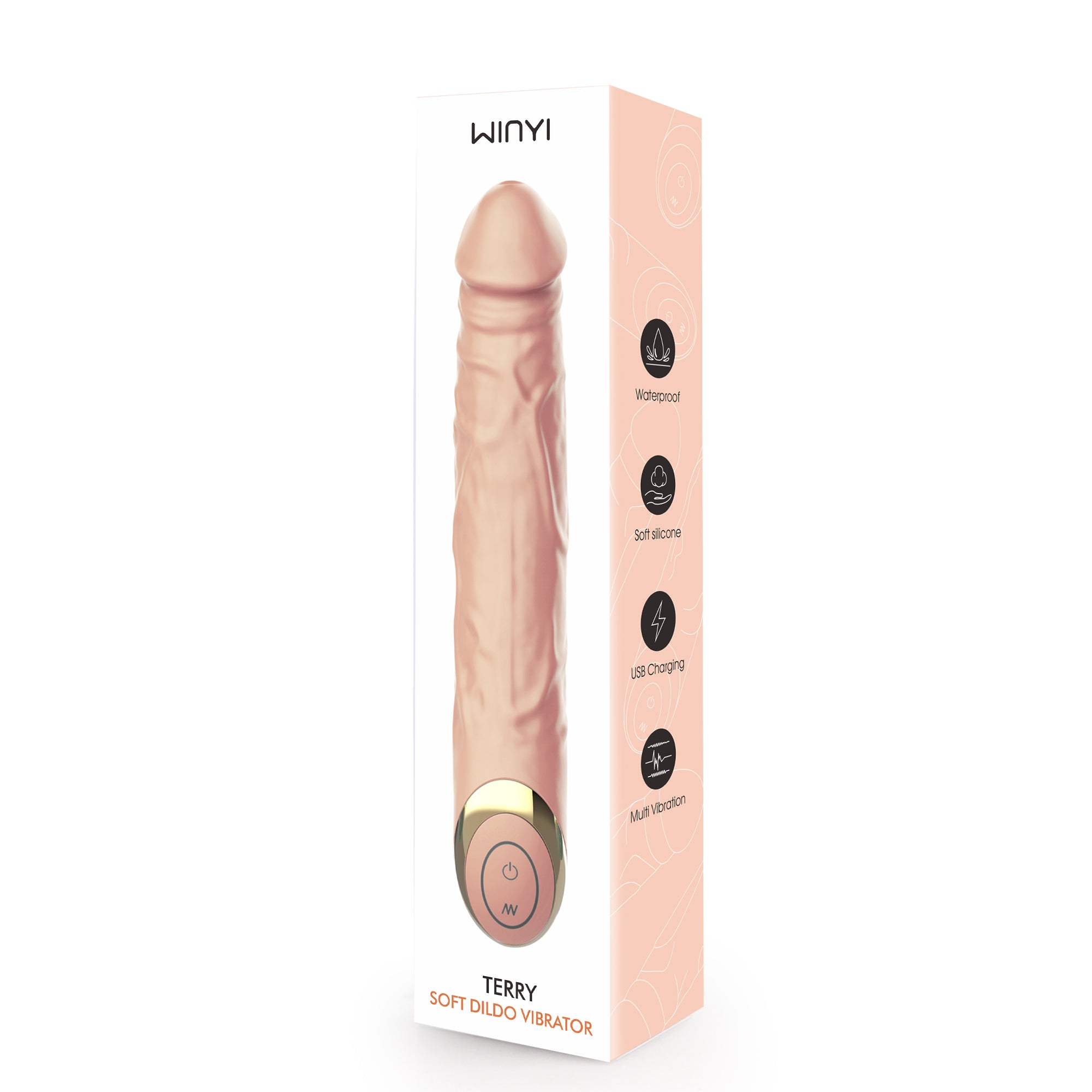 Winyi - Vibratore Realistico Morbido al Tatto - Terry