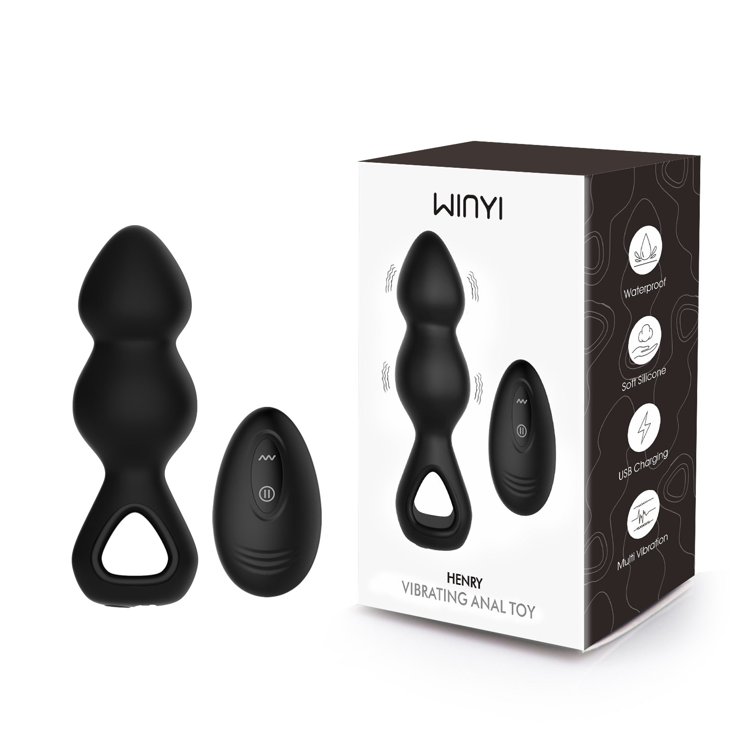 Winyi - Palline Vibranti Anali con Telecomando - Henry