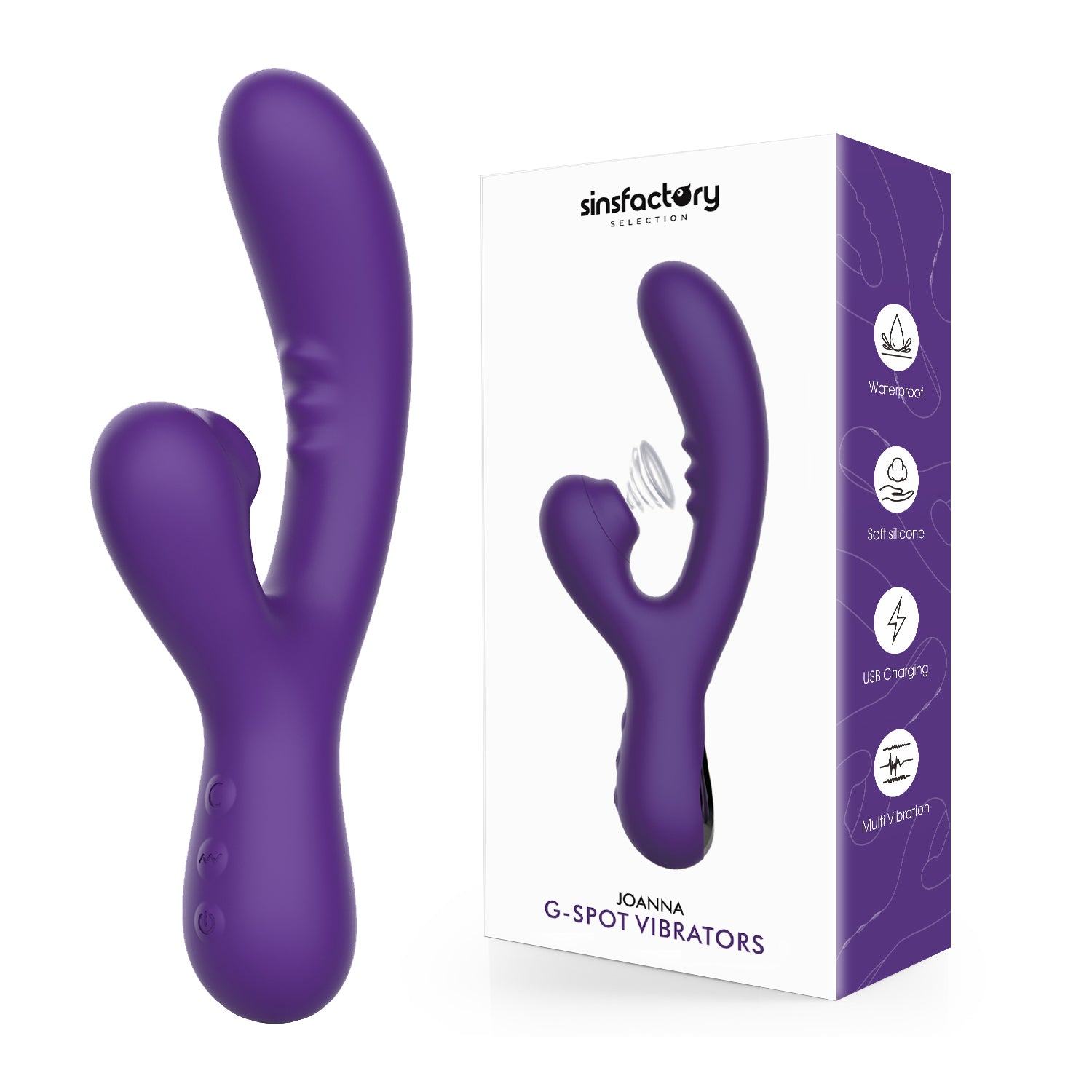 SinsFactory Selection - Vibratori Punto G - Joanna - Viola