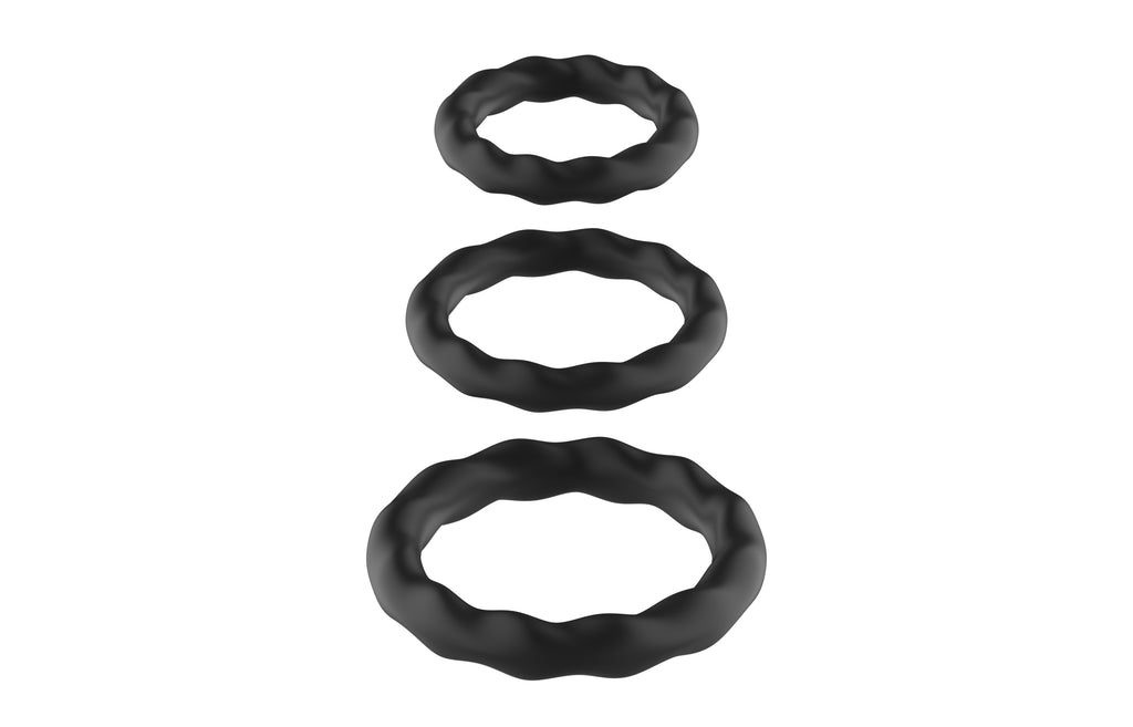 SinsFactory - Set anelli per il pene in silicone - 23 - 30 - 37