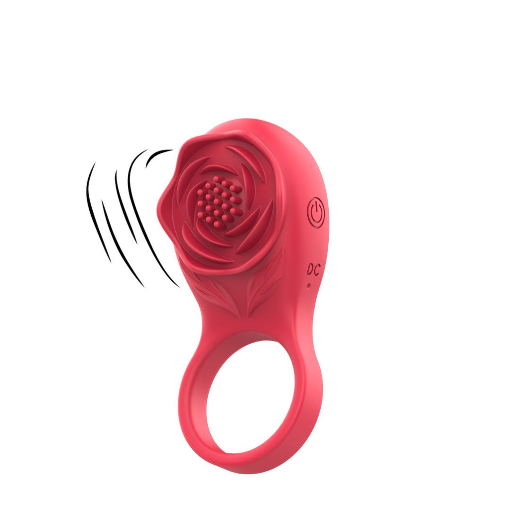 SinsFactory - Anello vibrante per pene con rosa