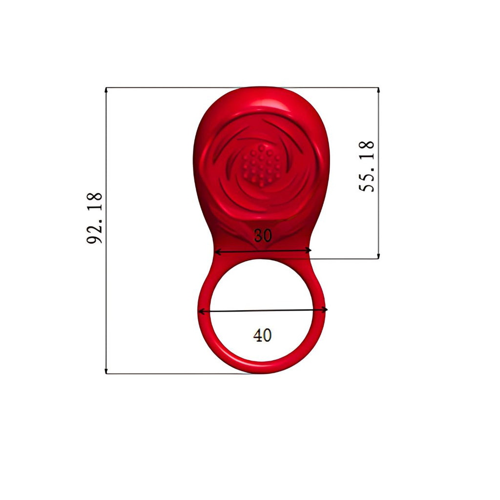 SinsFactory - Anello vibrante per pene con rosa