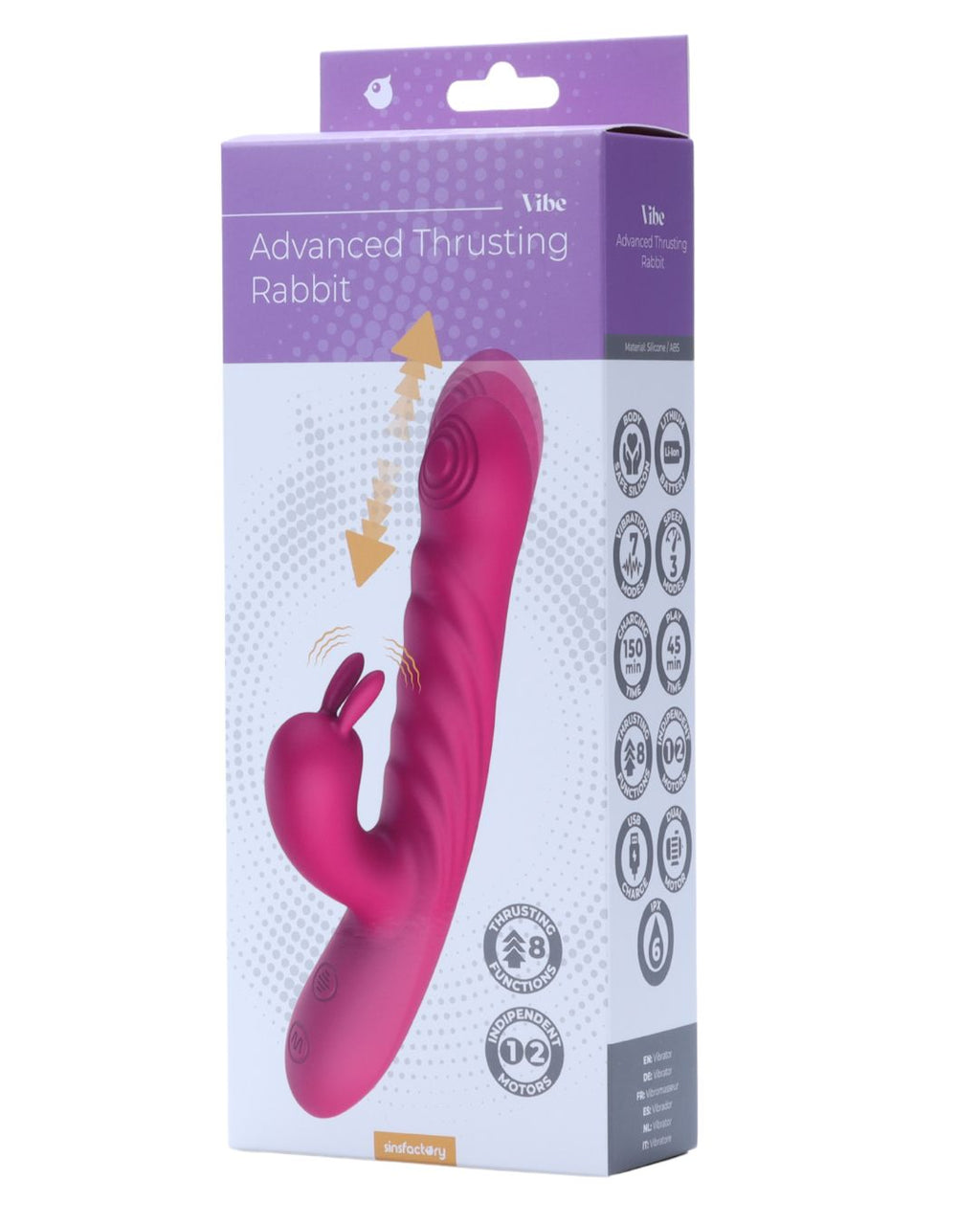 SinsFactory - Coniglio Spintone Avanzato - Fucsia