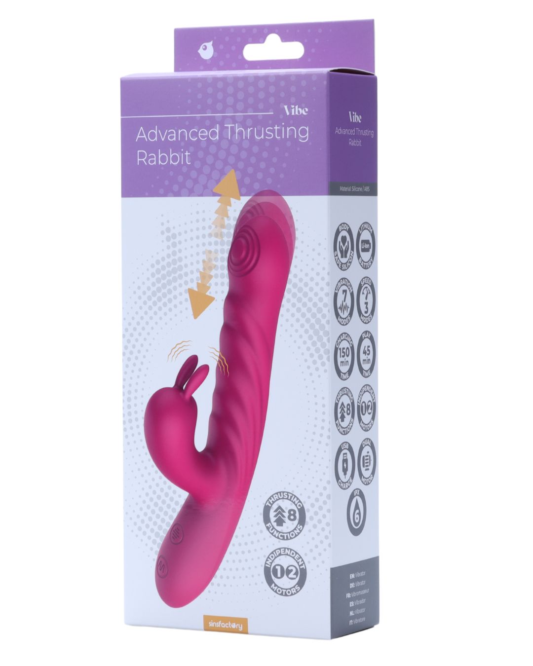 SinsFactory - Coniglio Spintone Avanzato - Fucsia