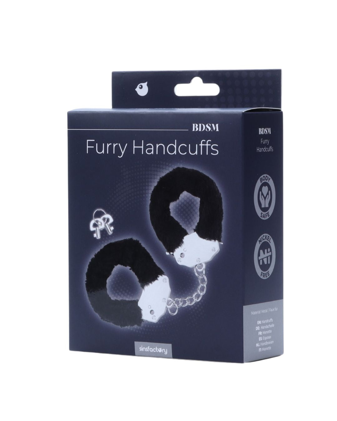 SinsFactory - Manette divertenti in pelliccia - Nero