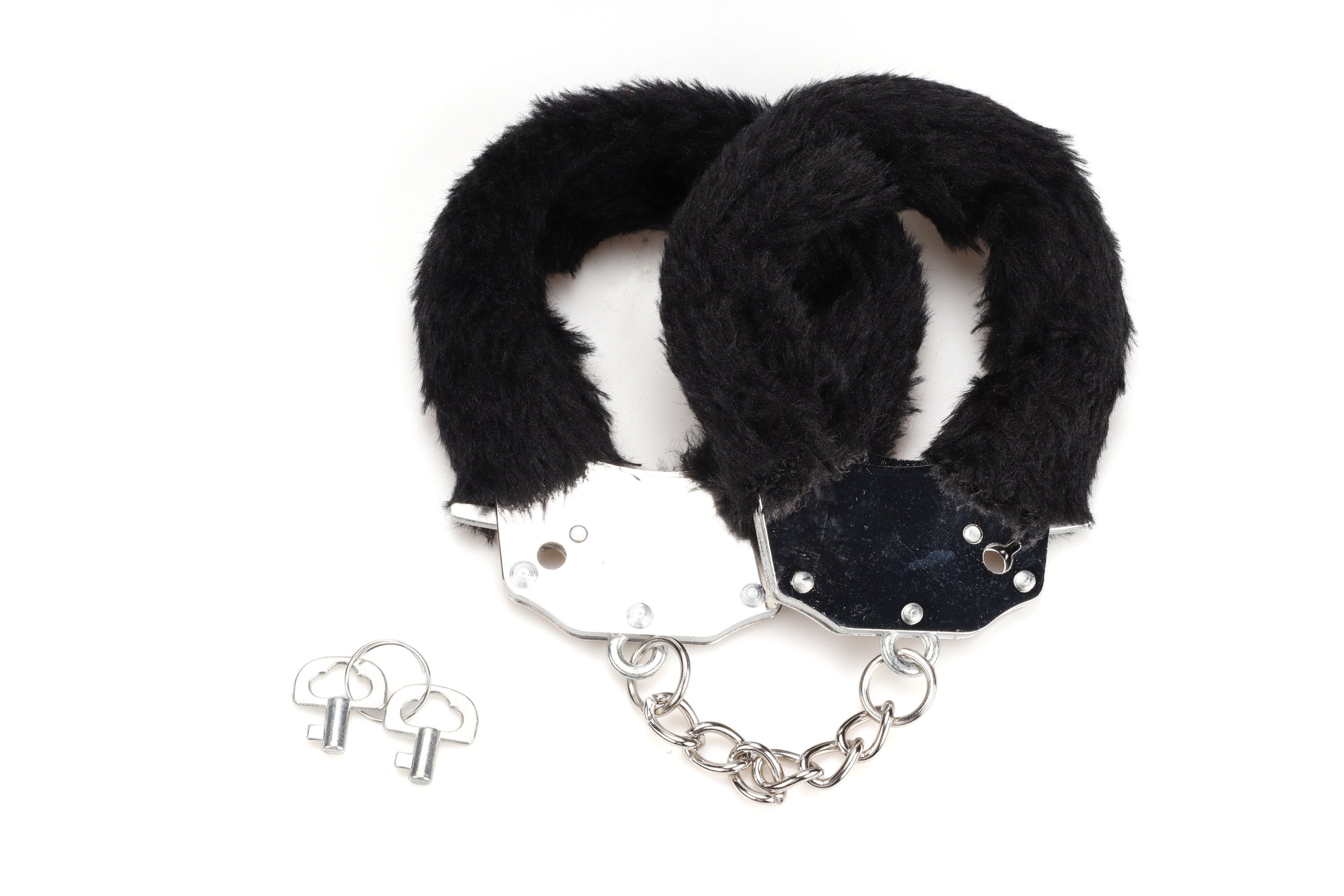SinsFactory - Manette divertenti in pelliccia - Nero