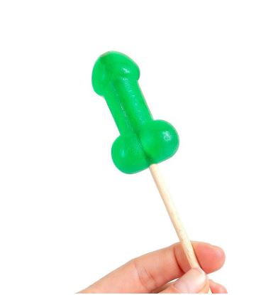Secret Play - Lecca Lecca al Gusto Menta con Effetto Rinfrescante a Forma di Pene