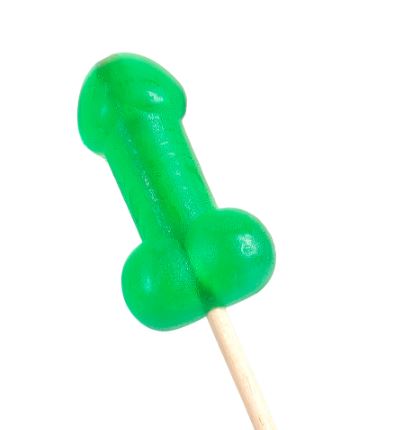 Secret Play - Espositore Lecca Lecca Effetto Freddo a Forma di Pene - Gusto Menta - 40 pz