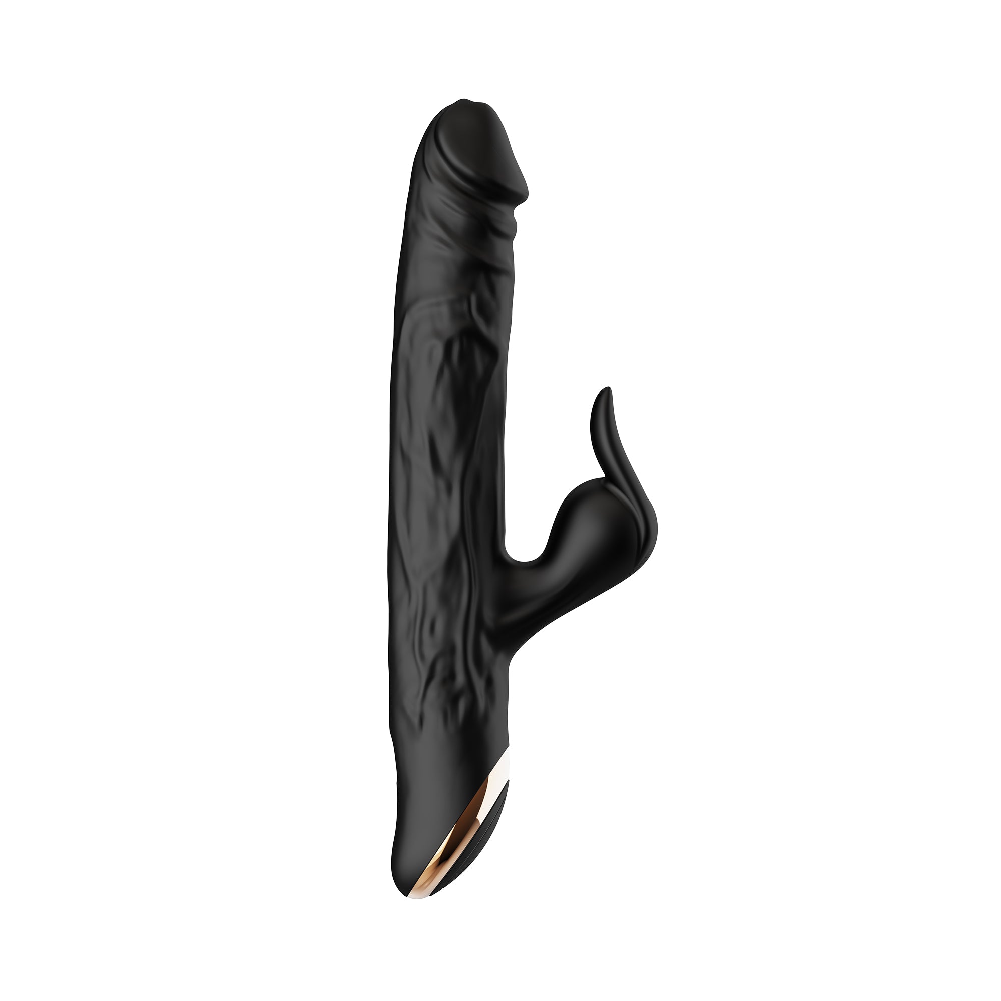 Winyi - Realistic Rabbit & Thrusting Vibrator Soft Touch - Terry II - Black