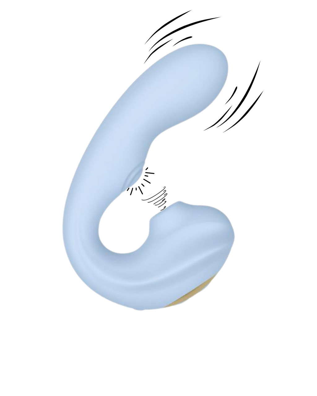 Winyi - G-Spot Flexible Vibrator with Tapping and Clitoral Suction - Amanda