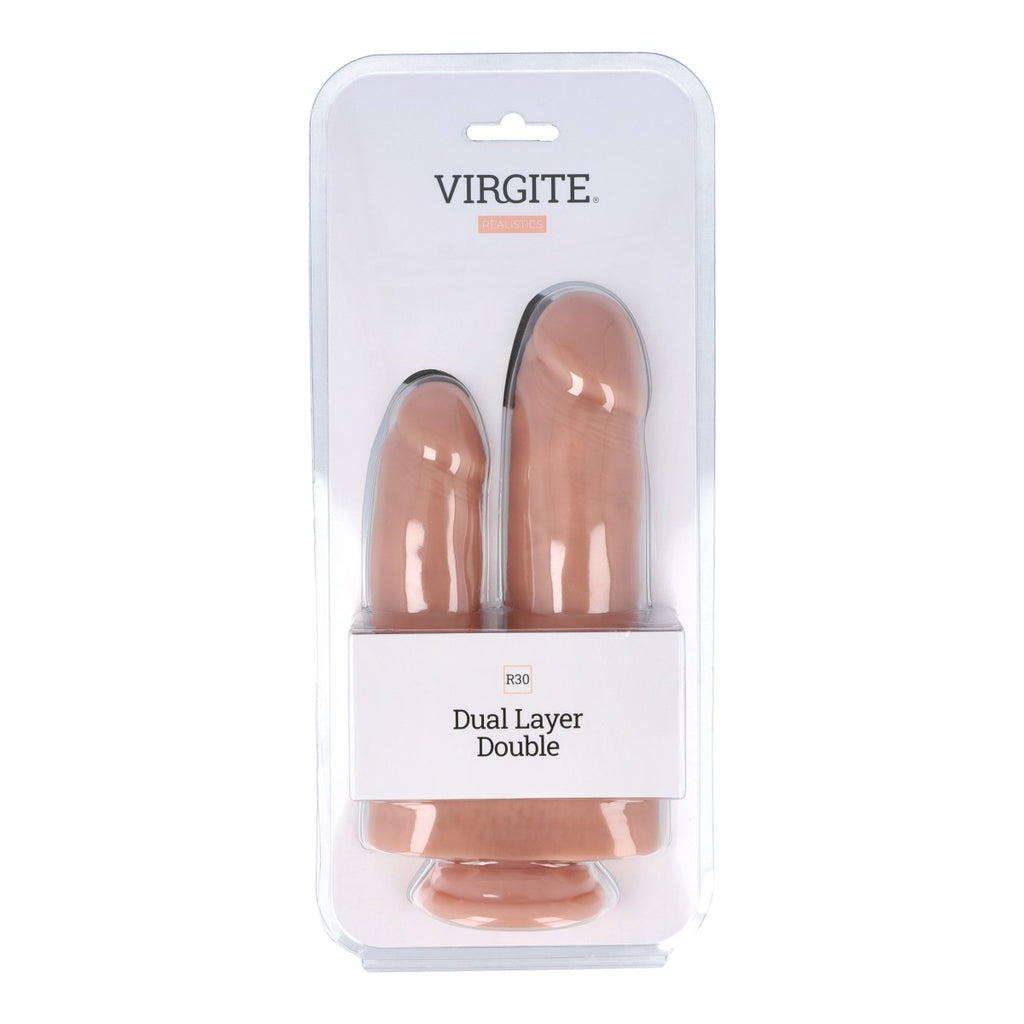 DOUBLE LAYER DOUBLE REALISTIC 22CM/17.5CM R30