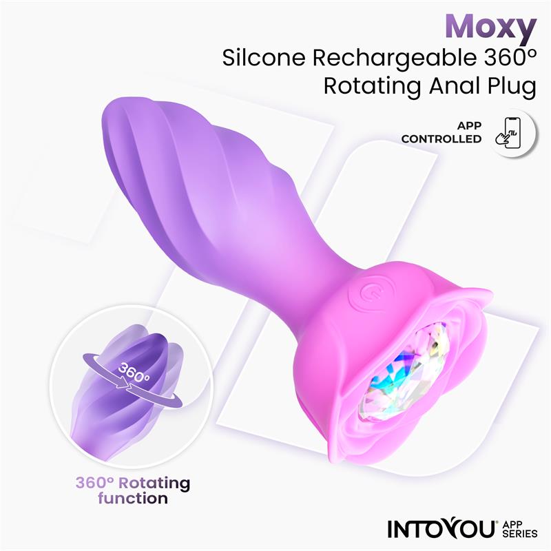 Into You - Moxy - Plug Anale Vibrante e Rotante a 360° + APP