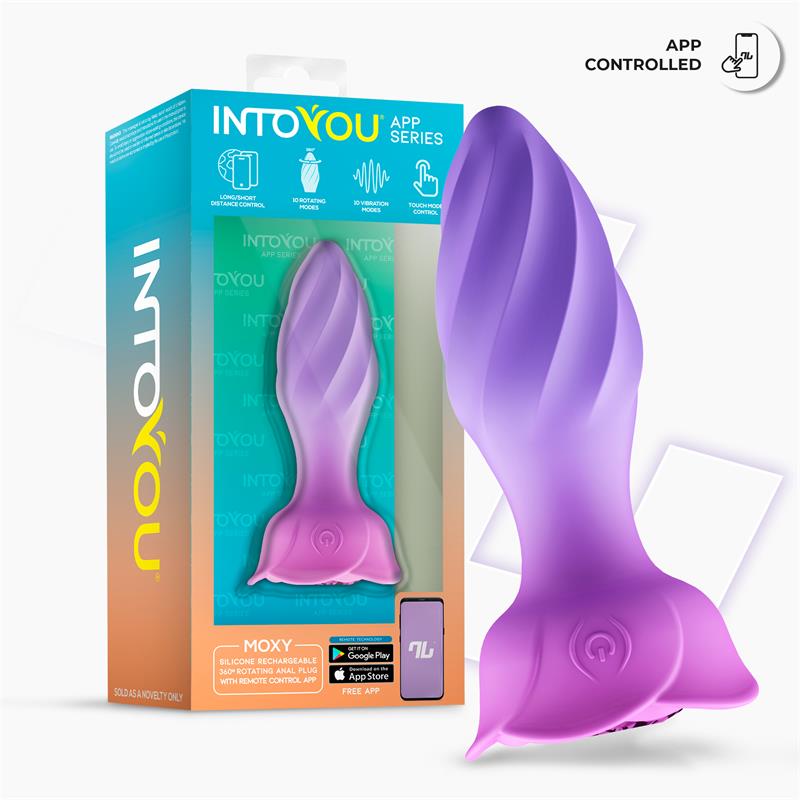 Into You - Moxy - Plug Anale Vibrante e Rotante a 360° + APP