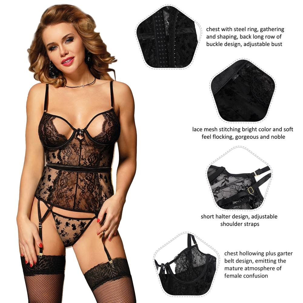Oh Yeah - Bustino con Reggicalze Incorporato + Slip