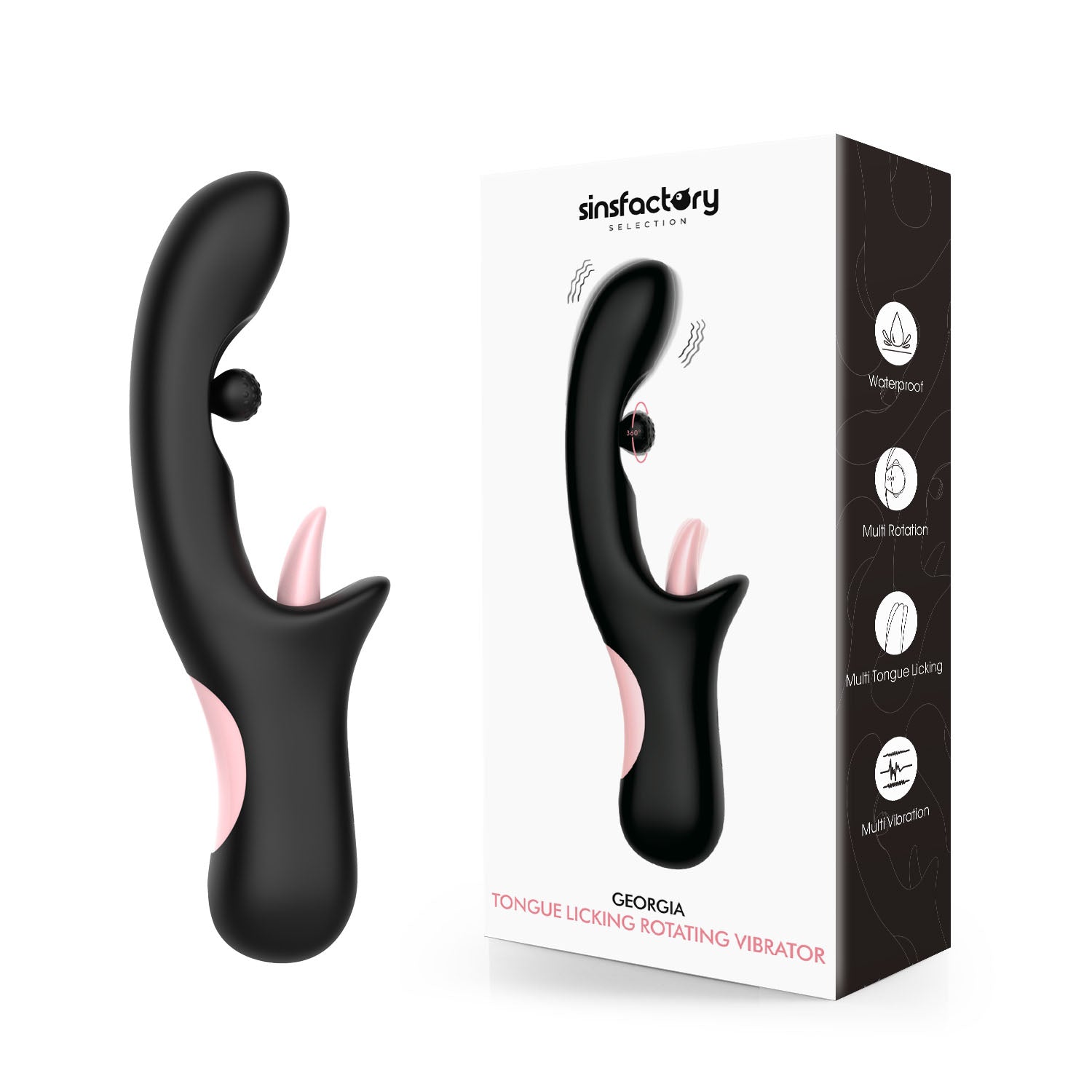 SinsFactory Selection - Vibratore rotante leccalingua 3 in 1 - Georgia