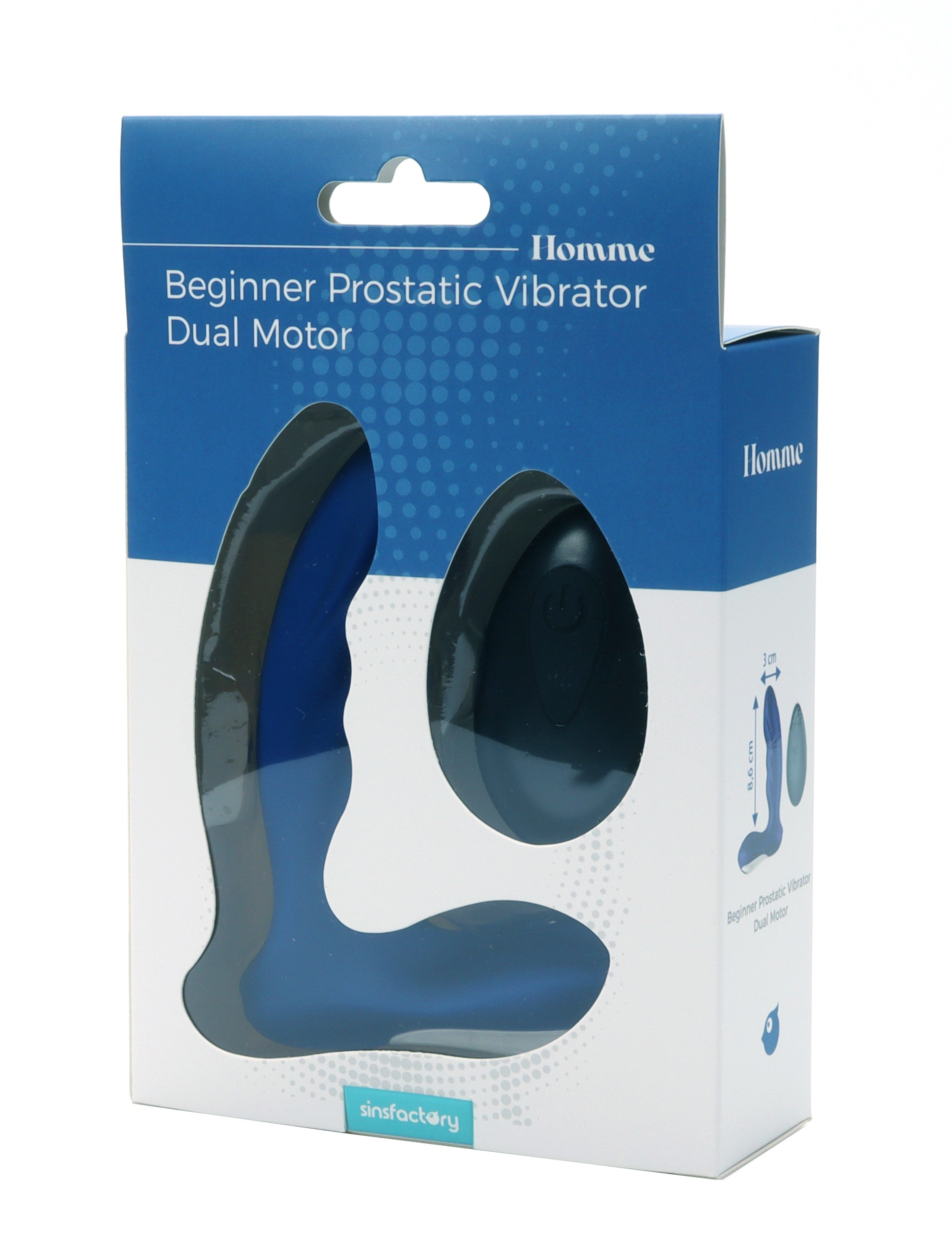 SinsFactory - Vibratore prostatico per principianti - Doppio motore