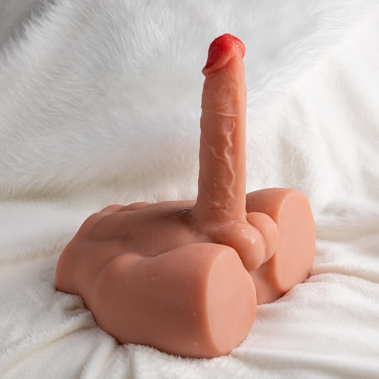Xise - Peel - Torso con Dildo a Spinta e Vibrante - 6,80"