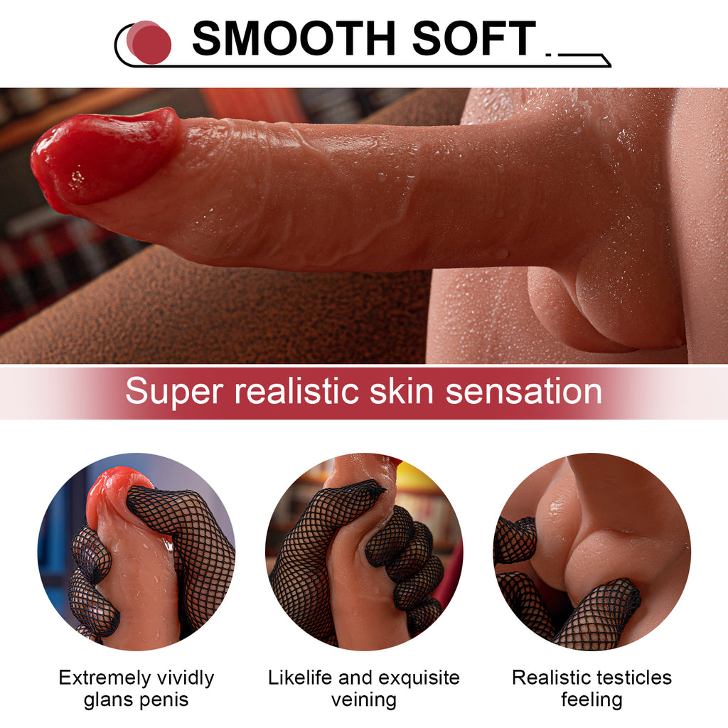 Xise - Jason - Torso with Thrusting and Vibrating Dildo - 6.6"