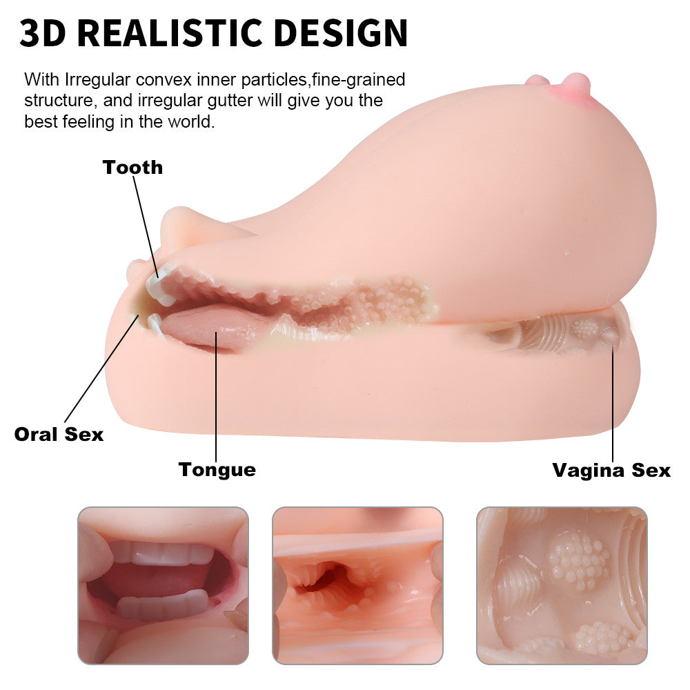 Xise - Jalome - Dual Masturbator with Vagina, Mouth, and Breast