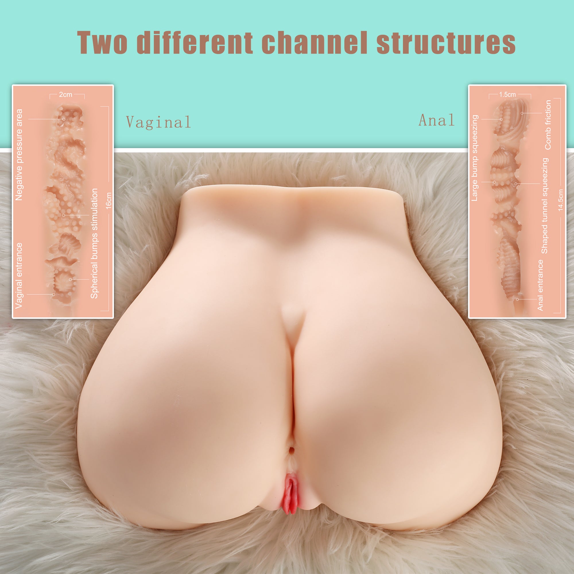 Xise - Melissa - Masturbatore Vagina e Ano - 6,10 kg
