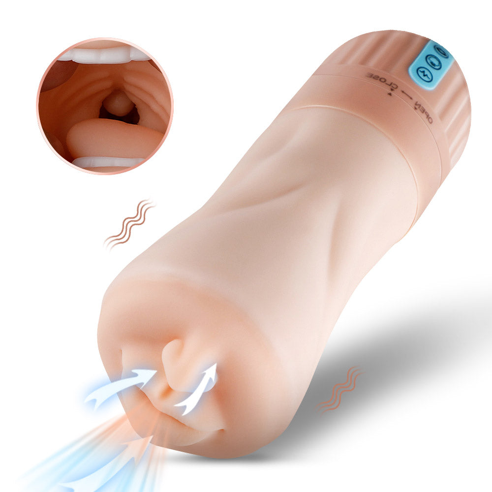 Xise - Suctroker V2 I - Realistic Mouth Masturbator with Suction and Vibrating Function