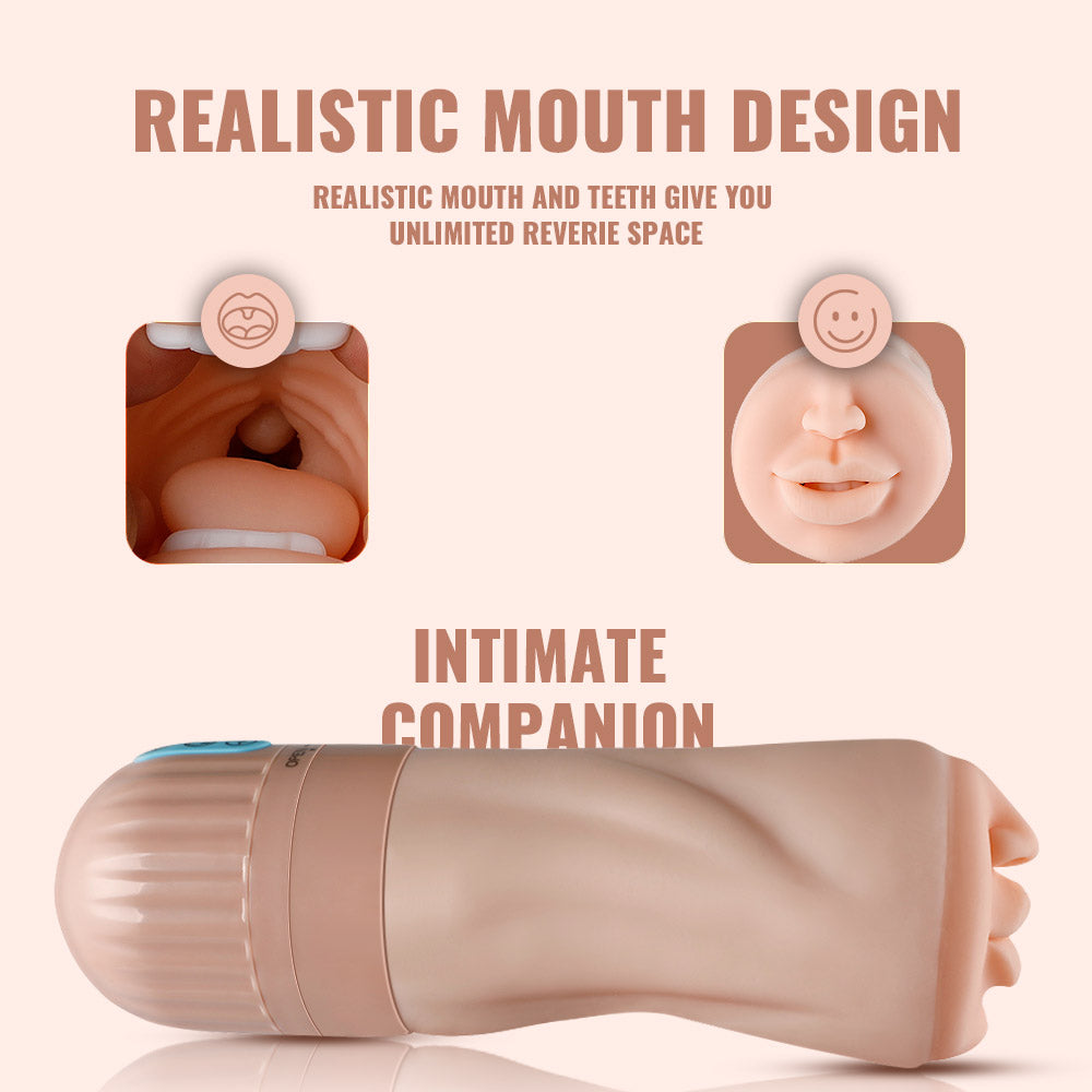 Xise - Suctroker V2 I - Realistic Mouth Masturbator with Suction and Vibrating Function