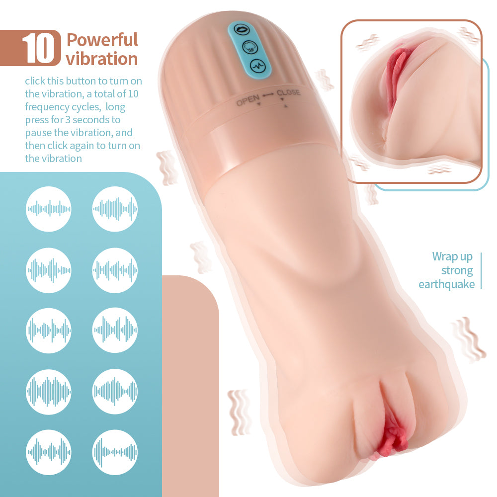 Xise - Suctroker V2 VI - Masturbatore Vaginale con Funzione di Aspirazione e Vibrante