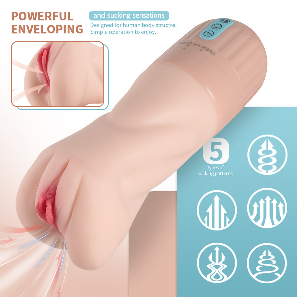 Xise - Suctroker V2 VI - Masturbatore Vaginale con Funzione di Aspirazione e Vibrante