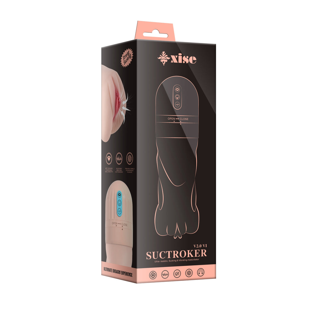 Xise - Suctroker V2 VI - Masturbatore Vaginale con Funzione di Aspirazione e Vibrante