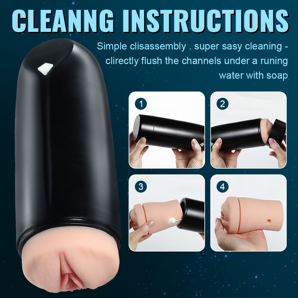 Xise - Masturbatore Vaginale con Funzione di Suzione e Vibrazione