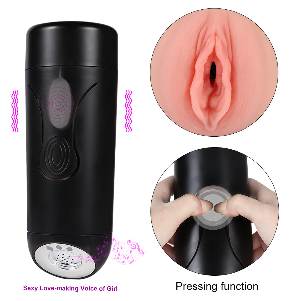 Xise - Masturbatore Vaginale Vibrante con Voce Sensuale