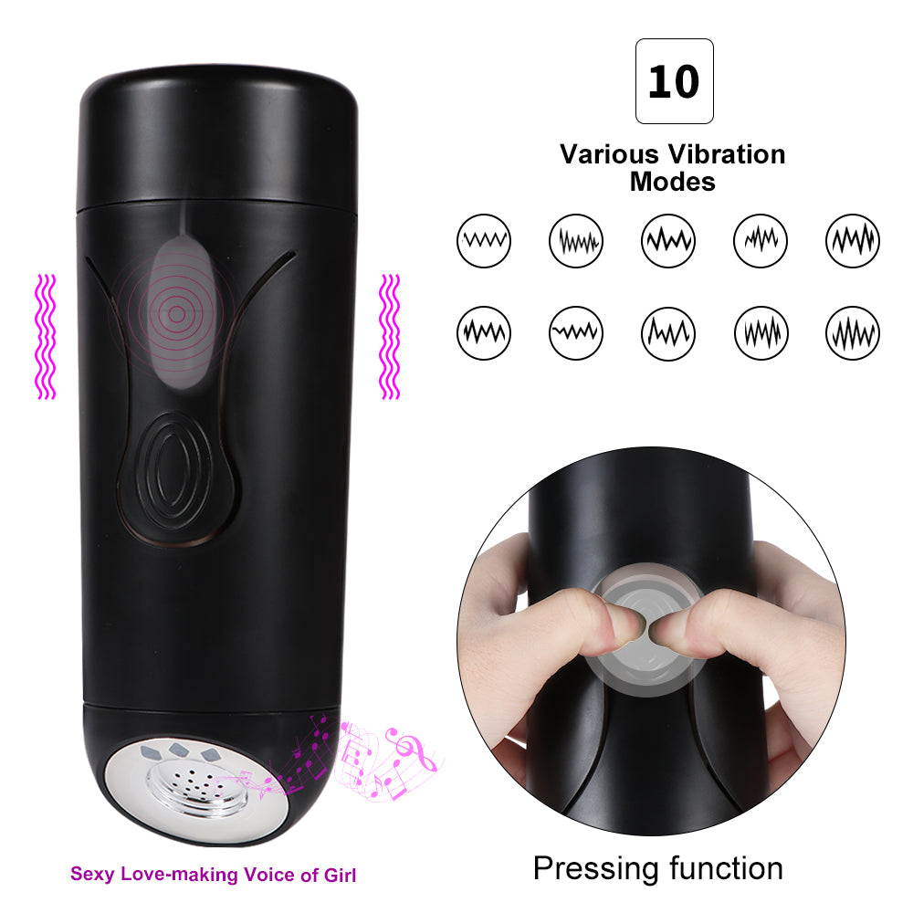 Xise - Masturbatore Vaginale Vibrante con Voce Sensuale