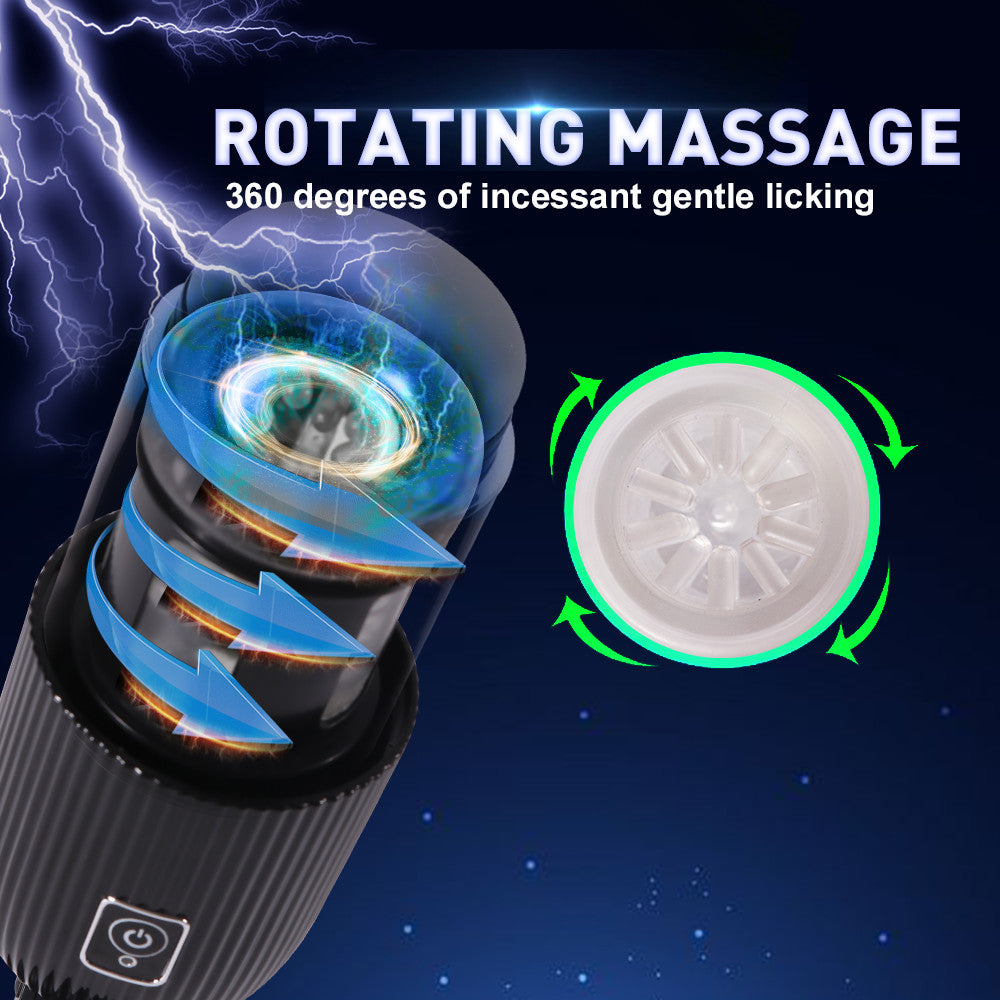 Xise - Neutral Masturbator with Suction Cup Rotating and Vibrating Function with Sexy Voice