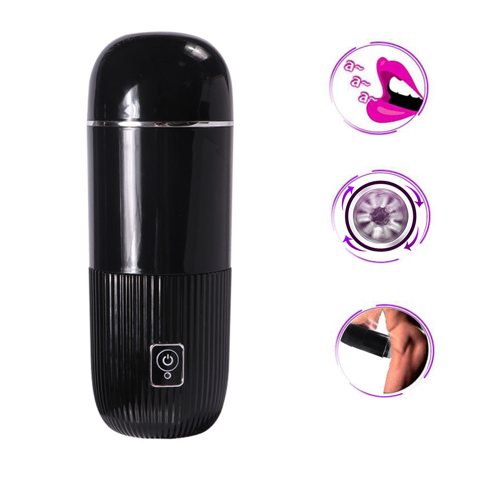 Xise - Neutral Masturbator with Suction Cup Rotating and Vibrating Function with Sexy Voice