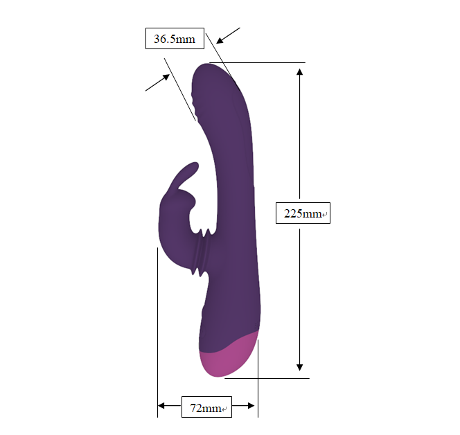 Totally for u - Alternativa - Vibratore Rabbit Rotante - Round Bliss