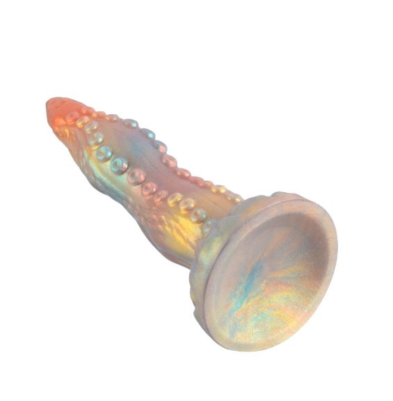 VSC Novelty - Dildo in silicone multicolore con glitter a forma di tentacolo - Ligula