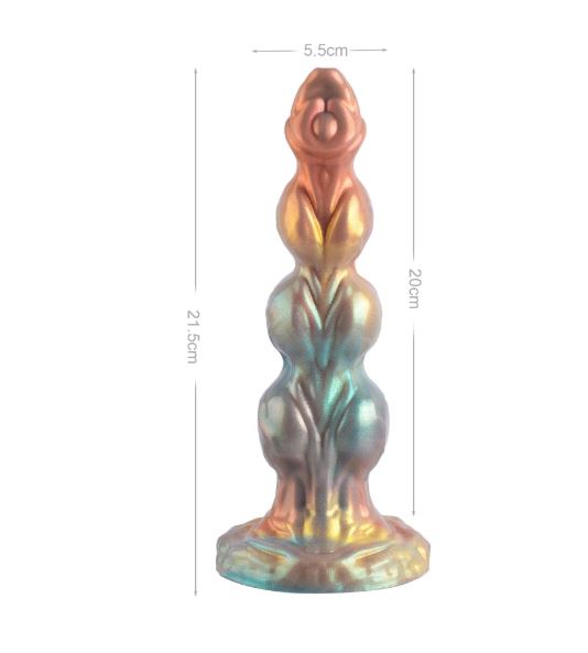 VSC Novelty - Dildo in Silicone Multicolore con Glitter - Dominator