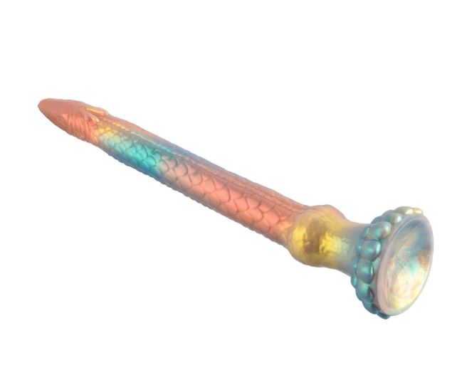 VSC Novità - Dildo XL in Silicone Multicolore con Glitter - Anaconda