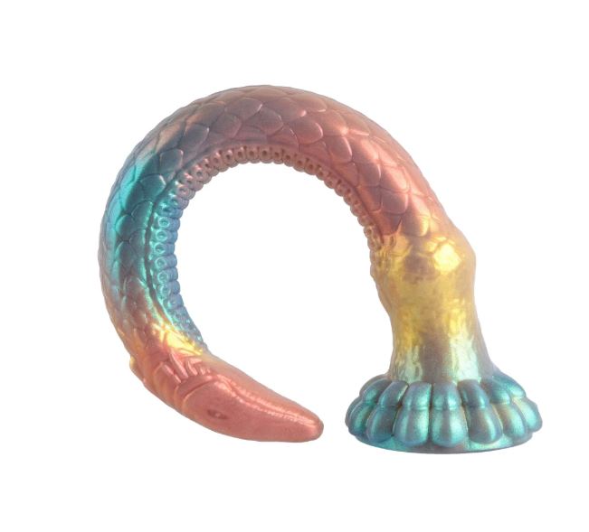 VSC Novità - Dildo XL in Silicone Multicolore con Glitter - Anaconda