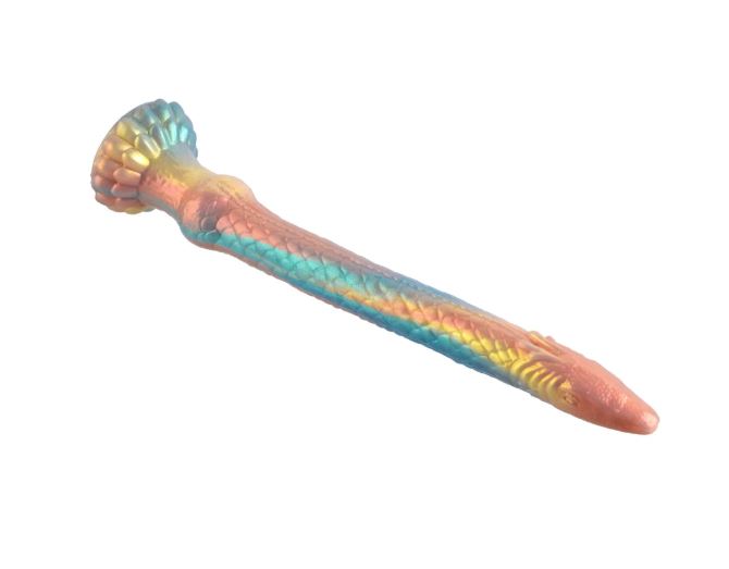 VSC Novità - Dildo XL in Silicone Multicolore con Glitter - Anaconda