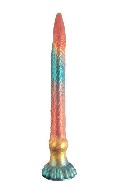 VSC Novità - Dildo XL in Silicone Multicolore con Glitter - Anaconda