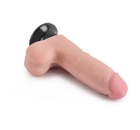 VSC Novelty - Realistic Double Layer Extreme Soft Vibrator with Suction Cup - 9.2"
