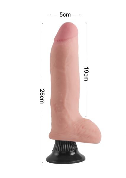 VSC Novelty - Double Layer Extreme Soft Realistic Dildo with Suction Cup - 10.2"