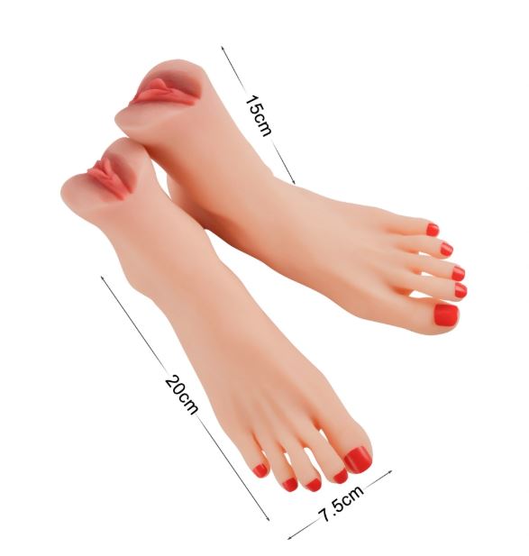 VSC Novelty - Foot Fetish Masturbator - 2 Pieces